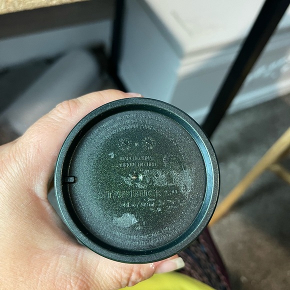 BNWOT Starbucks metallic dark green studded tumbler 24oz - Picture 4 of 7